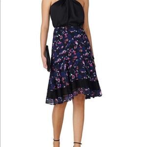 Jason Wu Collective silk printed floral skirt
